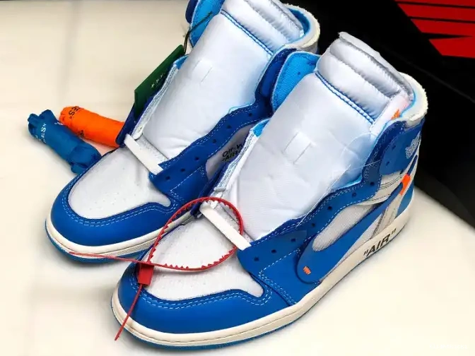 UNC Blue AQ0818-148 Jordan Powder Off-White 1 Air 0529